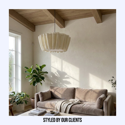 Nordic Vintage Handmade Fabric Chandelier