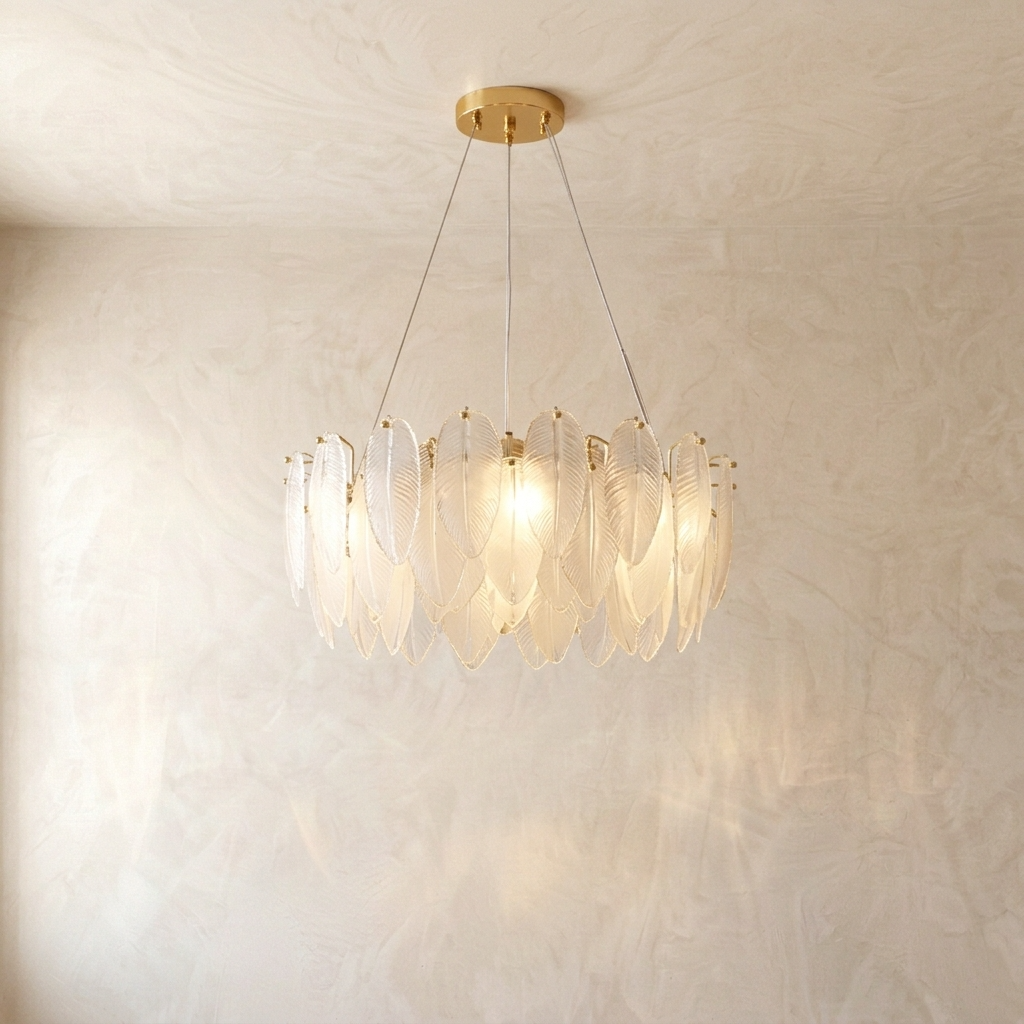 Plume Glass Chandelier