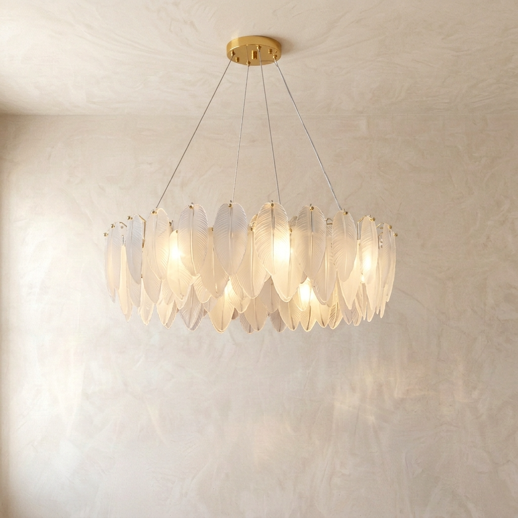 Plume Glass Chandelier