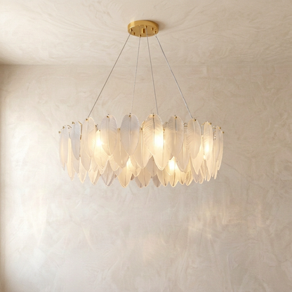 Plume Glass Chandelier