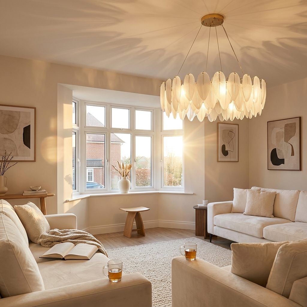 Plume Glass Chandelier