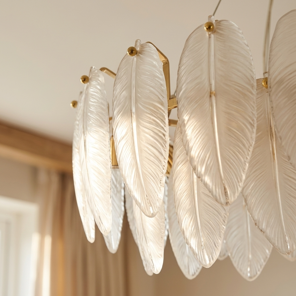 Plume Glass Chandelier