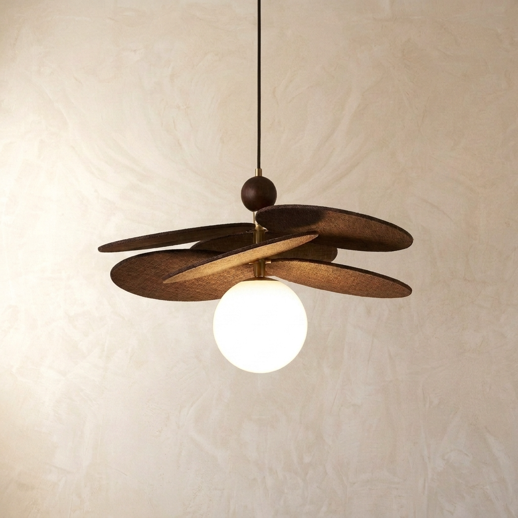 Rattan Weave Vintage Pendant Light