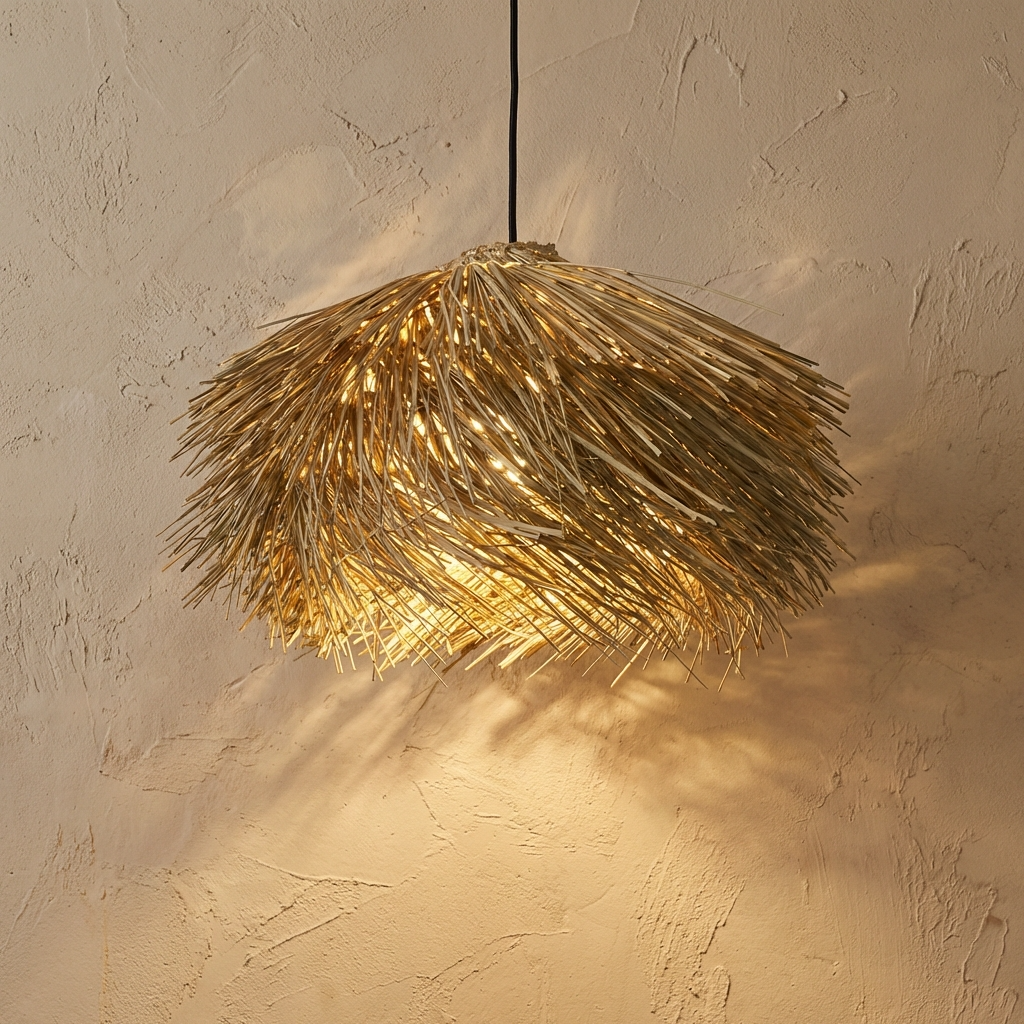 Rattan Woven Pendant Light