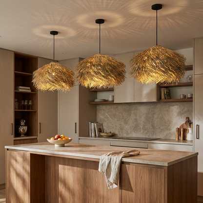 Rattan Woven Pendant Light