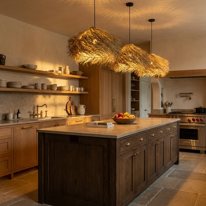 Rattan Woven Pendant Light