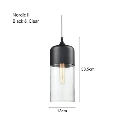 Raw Edge Nordic Glass Pendant Light