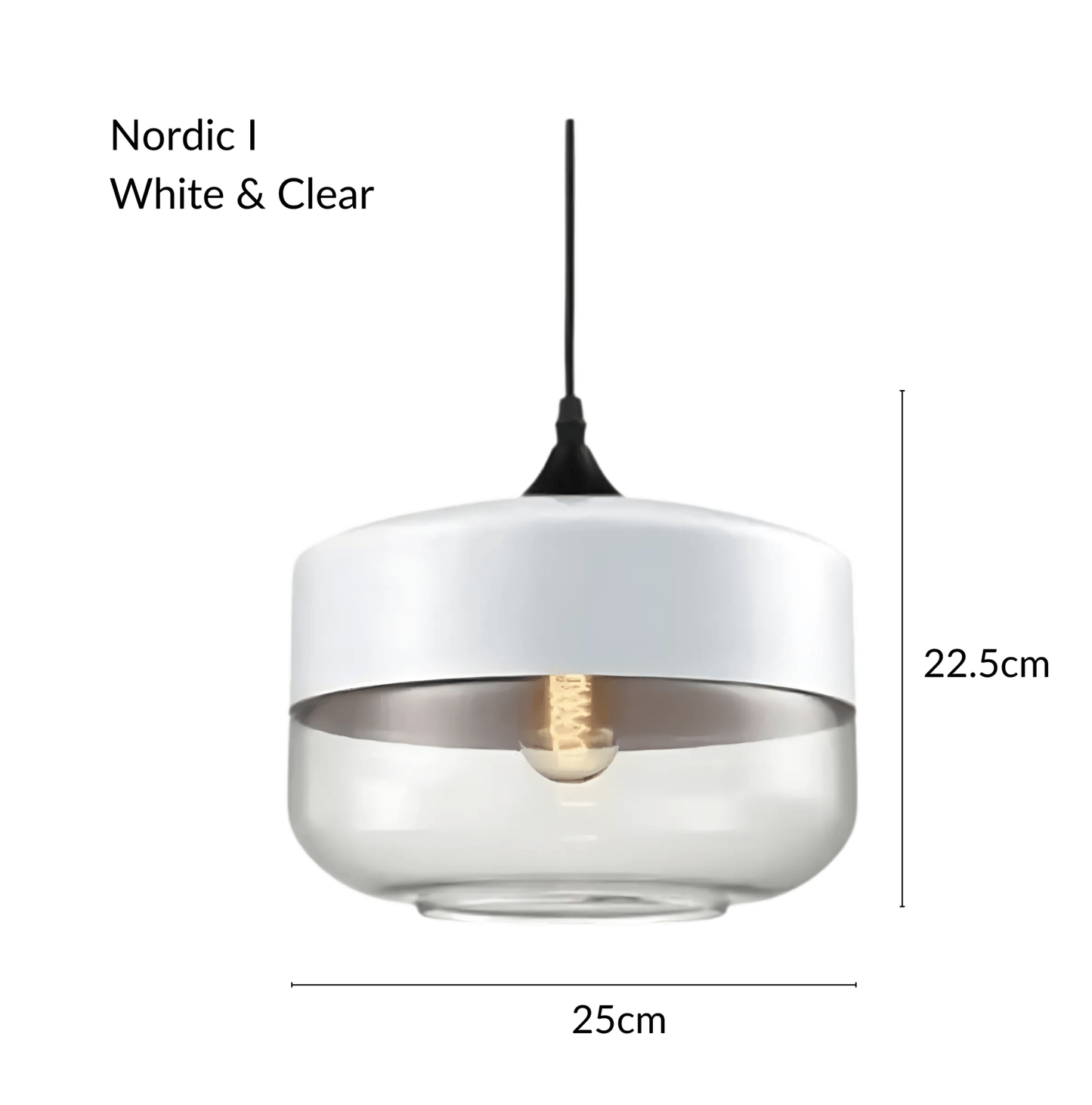 Raw Edge Nordic Glass Pendant Light