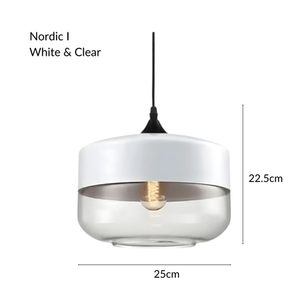 Raw Edge Nordic Glass Pendant Light
