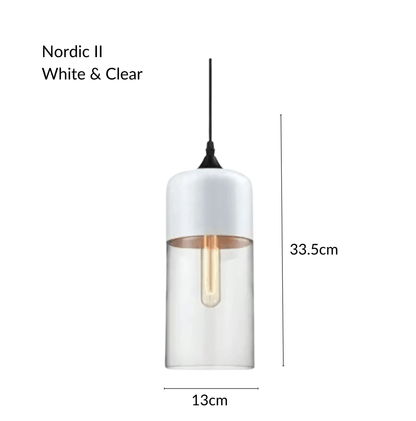 Raw Edge Nordic Glass Pendant Light