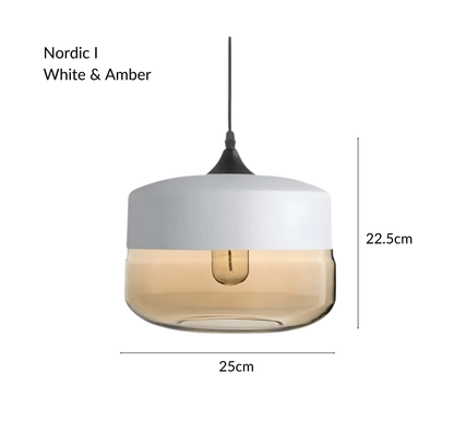 Raw Edge Nordic Glass Pendant Light