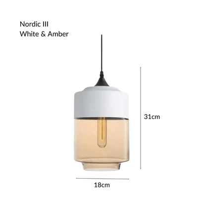 Raw Edge Nordic Glass Pendant Light