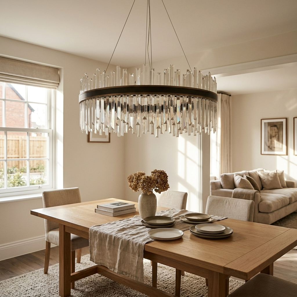 Regent Crystal Ring Chandelier
