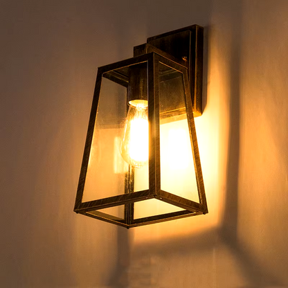 Black Retro Outdoor Wall Light