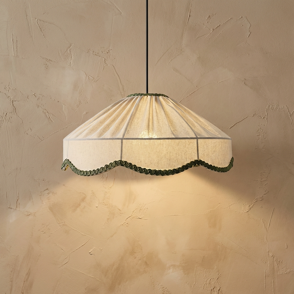 Retro Fabric Wabi Sabi Japanese Pendant Light