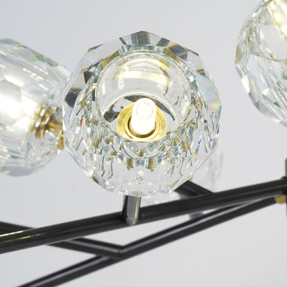 Round Crystal Ball Cluster Chandelier