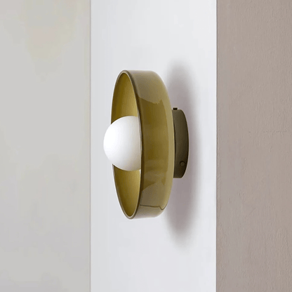 Round Glass Ceiling Or Wall Light
