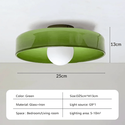 Round Glass Ceiling Or Wall Light