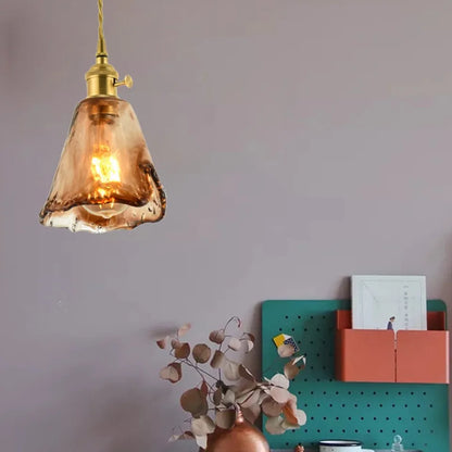 Nordic Vintage Brass LED Pendant Lamp