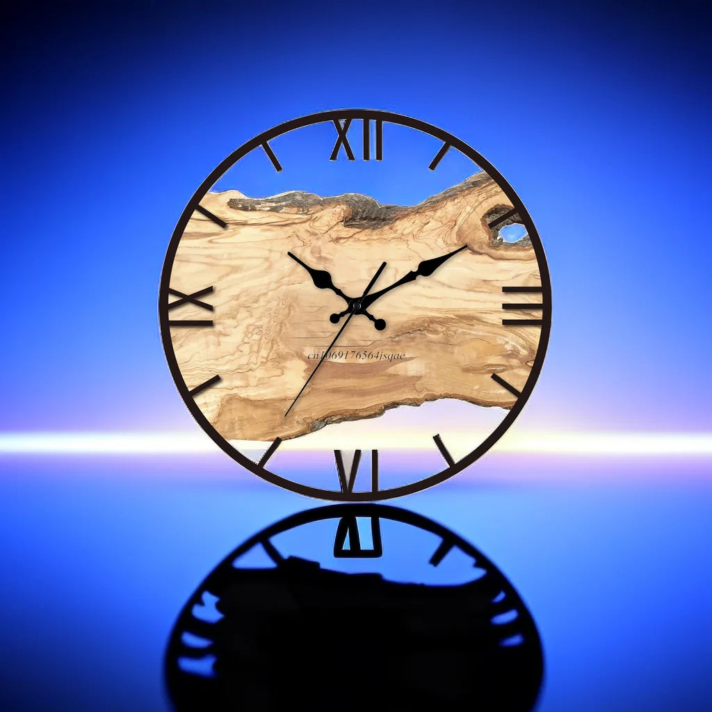 Transparent Wood Wall Clock