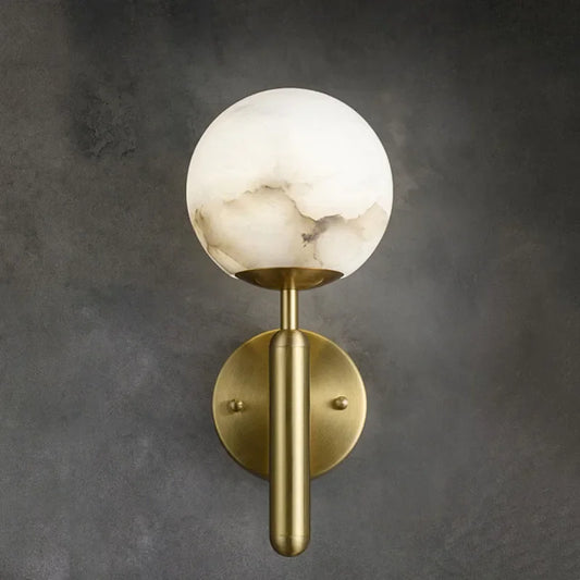 Gold Marble Ball Wall Lamp