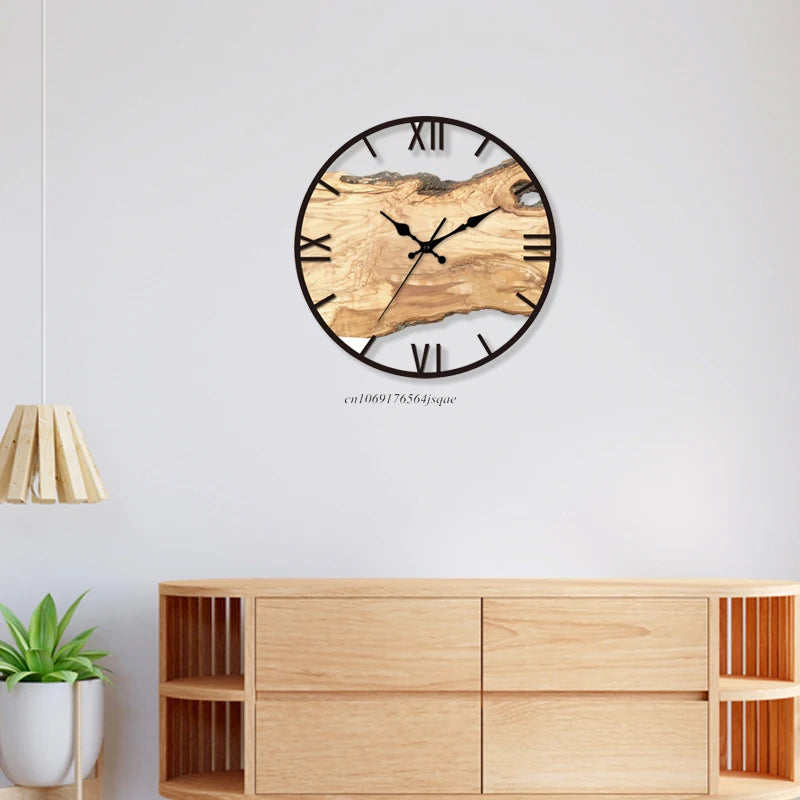 Transparent Wood Wall Clock