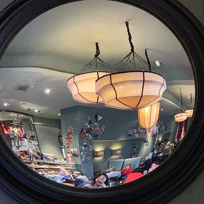 Traditional Japanese Wabi Sabi Fabric Chandelier