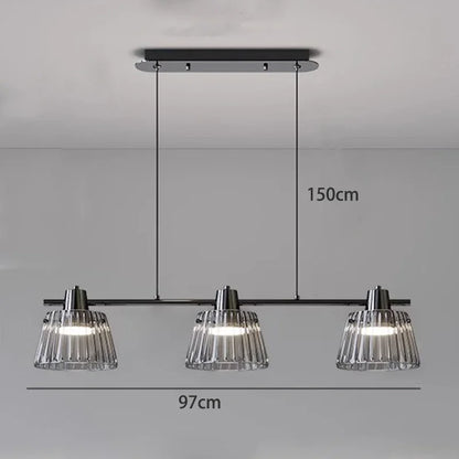 Modern Grey Glass Pendant Light