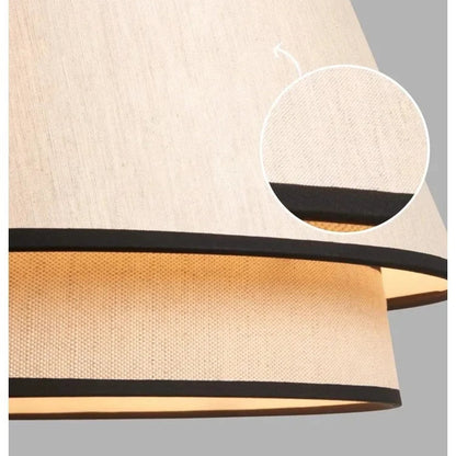 Japanese Traditional Fabric Double Layer Chandelier