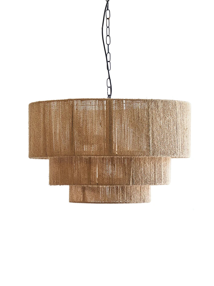 Hemp Rope Wabi Sabi Style Chandelier