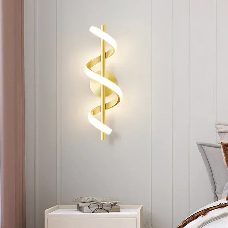 Modern Spiral LED Wall Lamp