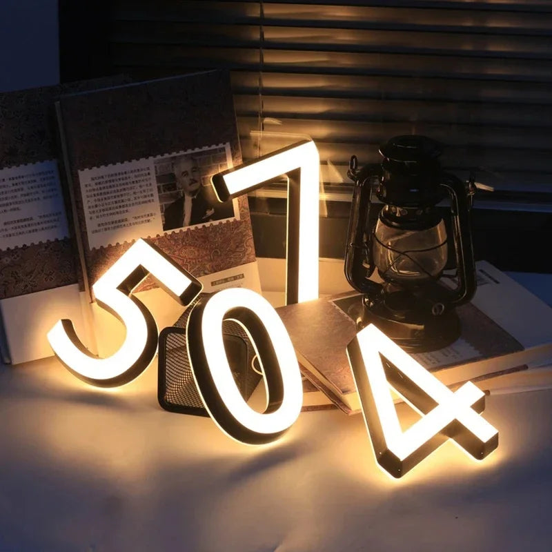 Number Outdoor Wall Light