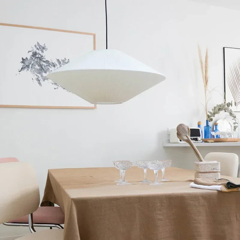 Minimalistic Wabi Sabi Fabric Chandelier