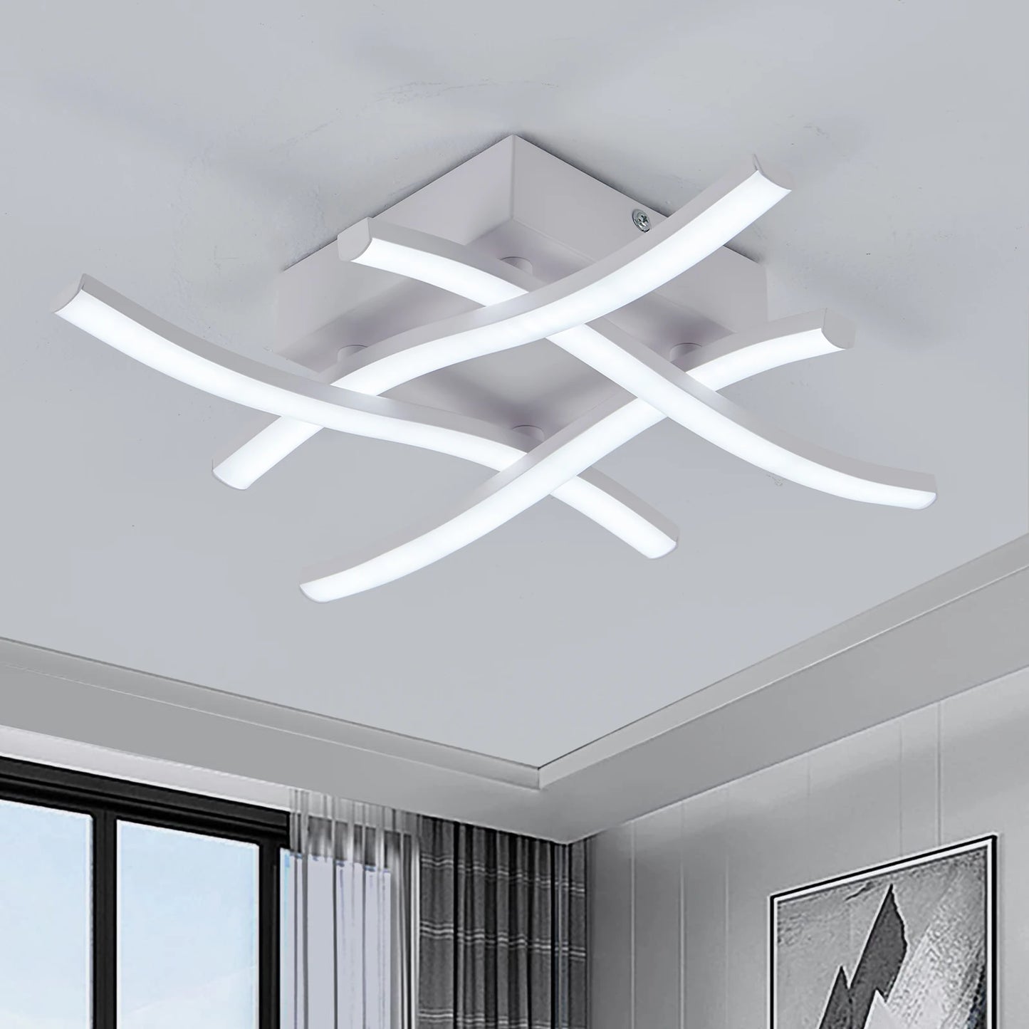 Modern Hashtag LED Ceiling Light