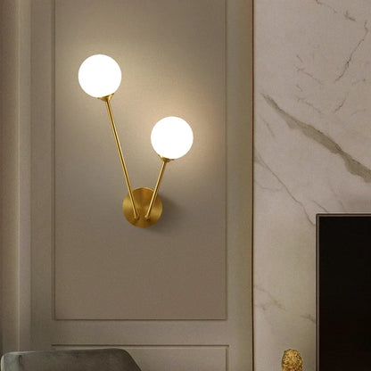 Vintage Glass Ball Ceiling Light