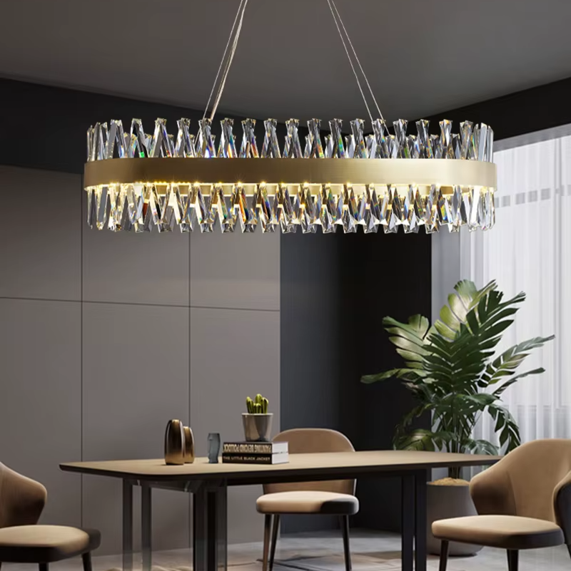 Round Crystal Lux Chandelier