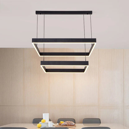 Minimalist Strip LED Ceiling Chandelier