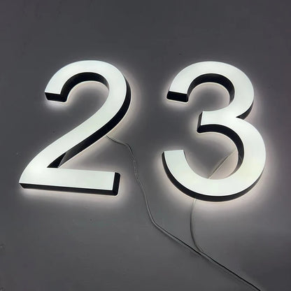 Number Outdoor Wall Light