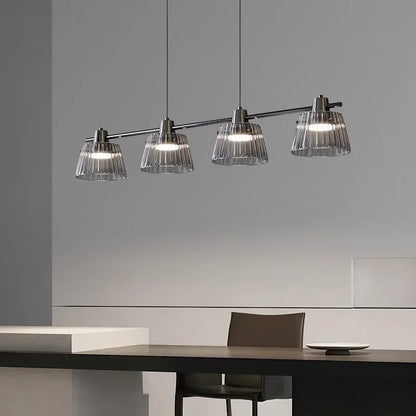 Modern Grey Glass Pendant Light