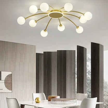 Vintage Glass Ball Ceiling Light