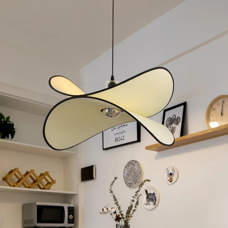 Japanese Wabi Sabi Fabric Double Chip Ceiling Light