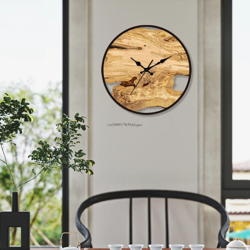 Transparent Wood Wall Clock