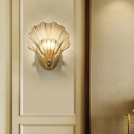 Glass Shell Modern Wall Lamp
