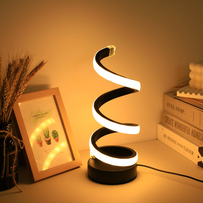 Spiral Modern LED Table Lamp