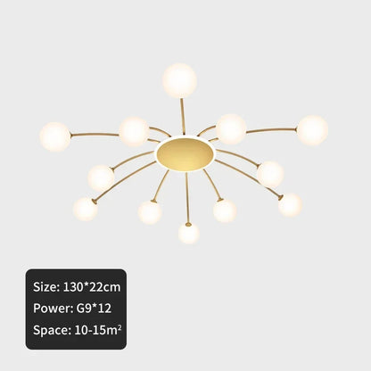 Vintage Glass Ball Ceiling Light