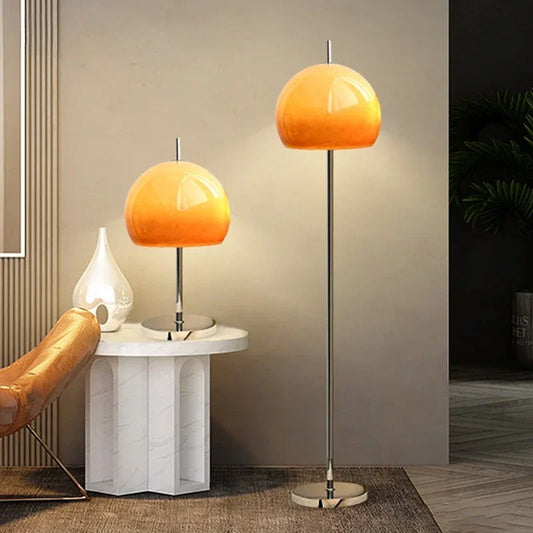 Bauhaus Retro Orange Glass Lamp