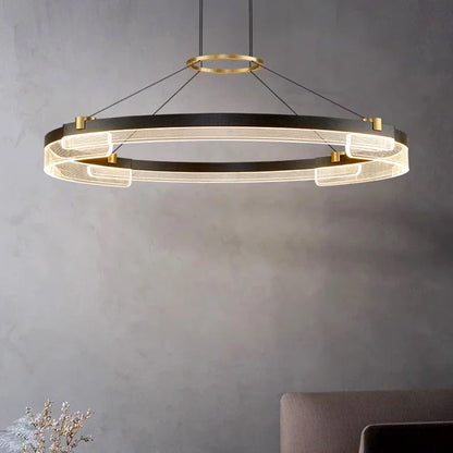 Modern Dine Black Chandelier
