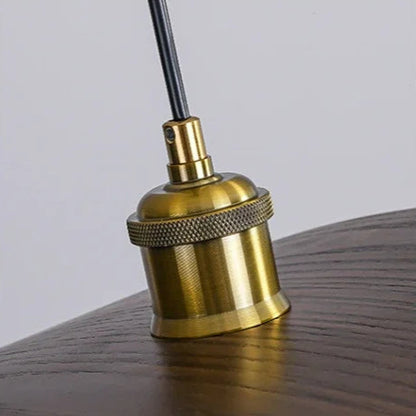 Japanese Zen Wabi Sabi Walnut Ceiling Pendant