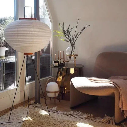 Japanese Rice Paper Floor Lamp