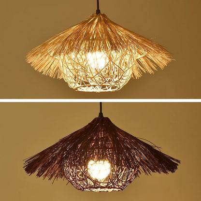 Bamboo Woven Rattan Chandelier